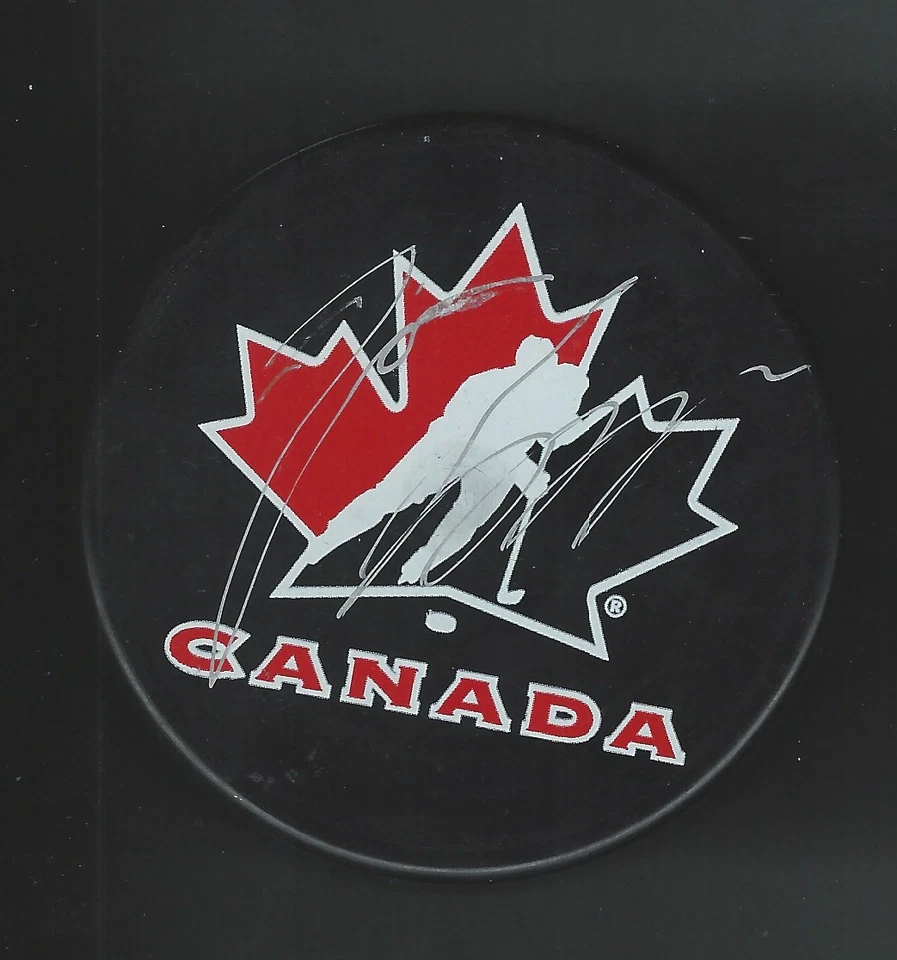 Jason Spezza Firmado Hockey Canadá Puck Dallas Stars Foto 1 de 1