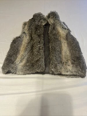 Chaleco para mujer Cejón de piel sintética pequeño mezcla de poliéster marrón topo envío gratuito Foto 1 de 4