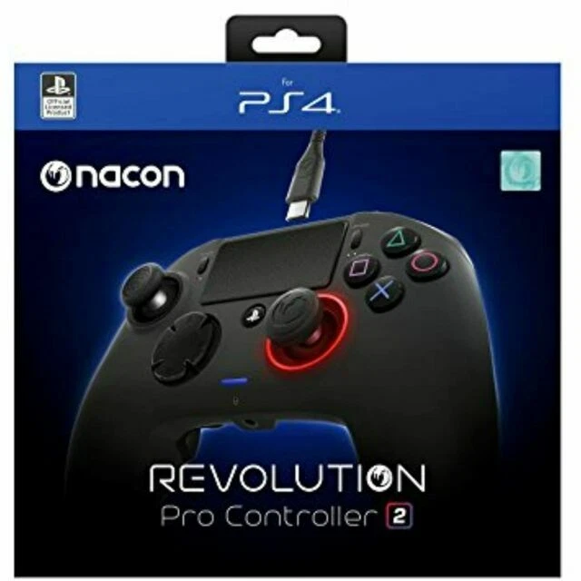 NACON REVOLUTION PRO Controller Set di 2 per PlayStation 4 - Nero - Immagine 1 di 1