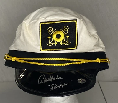 Gilligan's Island Alan Hale Jr "Sombrero de patrón" FIRMADO de su restaurante certificado de autenticidad Foto 1 de 4