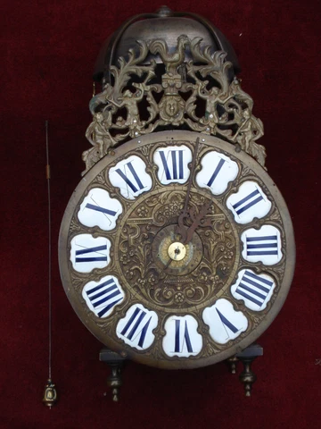 VERY LARGE 18TH C 8 DAY DURATION FRENCH LANTERN CLOCK ORIGINAL VERGE ESCAPEMENT Cover