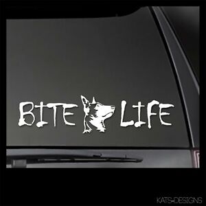 BITE LIFE Malinois Canine decal, K9 decals, k9 sticker k9-46 Chose sizes/colors