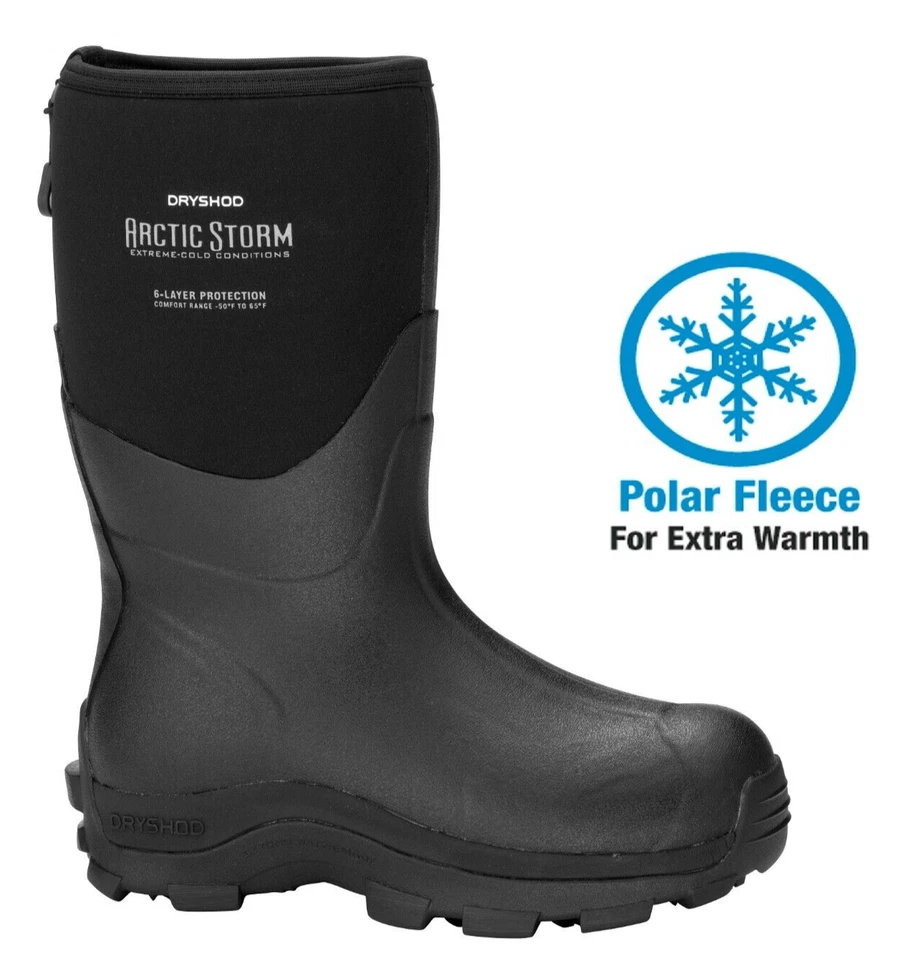 Dryshod Arctic Storm Med Size 12 Blk/gry Outdoor Sport BOOTS Arsmmbkm12