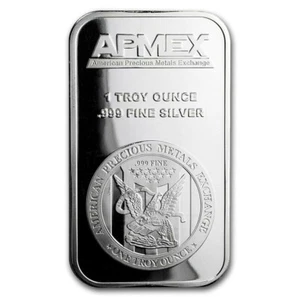 APMEX Eagle Logo 1 TROY Oz .999 Fine Silver Bar (read below) - Picture 1 of 2