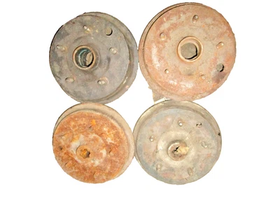 Juego de tambor de freno MG TD TF con ruedas de acero delanteras y traseras 1949-1955 ¡Raro! Foto 1 de 3