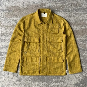 Kestin Utility Jacket Medium Mustard Yellow Nylon Jungle Field Multi Pocket - Picture 1 of 9