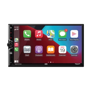 Doble pantalla táctil de 7" estéreo para automóvil certificado Apple CarPlay y Android Auto DMCPA7MW™ - Imagen 1 de 10
