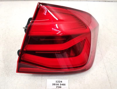 ✅ 16-18 OEM BMW F30 F80 LCI Luz trasera derecha lado pasajero LED parada exterior Foto 1 de 4