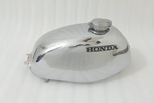 Honda SL350 SL 350 K1 1970 - 73 Alloy Polish Petrol Gas Tank +Monza Cap +Emblem - Picture 1 of 24