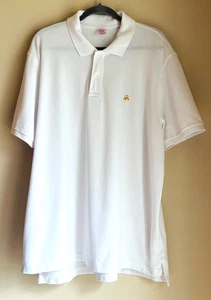 Brooks Brothers Original Fit Performance White Polo Shirt Men's Size 2XL  XXL - Picture 1 of 8