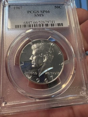 1967 SMS Kennedy Half Dollar,  PCGS certified SP66, Brilliant strike  - Image 1 of 4