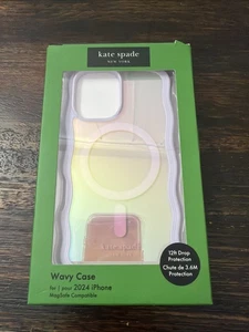 Custodia ondulata Kate Spade NY con Magsafe per Apple iPhone 16 opale iridescente APERTA NUOVA - Foto 1 di 6