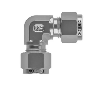  1/4" Tube Union Elbow Fitting 316s SSP Duolok ISSD4UE - Image 1 of 2