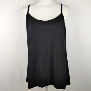 Lane Bryant Women's Classic Cami Tank Top Layering Cotton Plus 14/16 Black - Picture 1 of 7