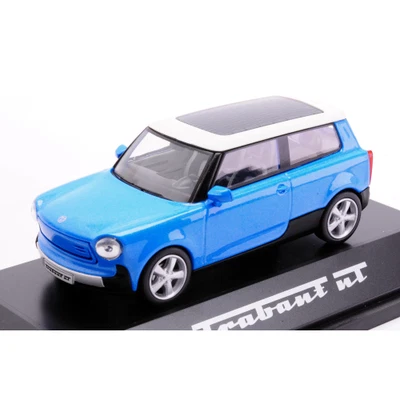 TRABANT NT LIGHT BLUE 1:43 Herpa Auto Stradali Modellino Nuovo - Immagine 1 di 2