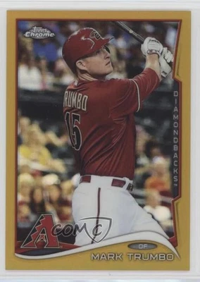 2014 Topps Chrome Gold Refractor /50 Mark Trumbo #182 - Image 1 of 2