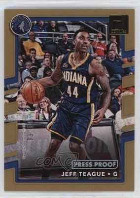 2017-18 Panini Donruss Press Proof Gold /10 Jeff Teague #90 - Image 1 of 2
