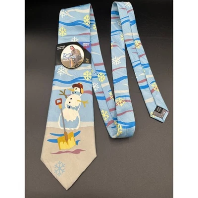 Corbata de cuello Keith Daniels de colección para hombre hecha a mano muñeco de nieve de Navidad nueva con etiquetas Foto 1 de 4