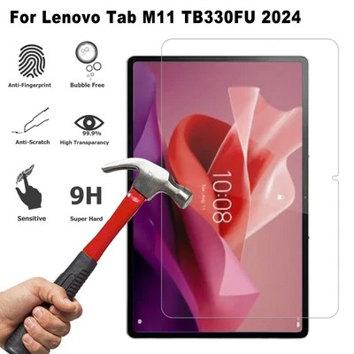 For Lenovo Tab M11 TB330FU 2024 11in Clear Tempered Glass Screen Protector - Image 1 of 4