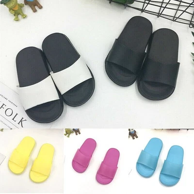Сандалии-шлепанцы для душа для мальчиков девочек детские простые шлепанцы - Изображение 1 из 4