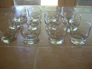 12 Princess House Heritage Muster PUNCH Schale TASSEN nur GLÄSER geätztes Kristall - Bild 1 von 9