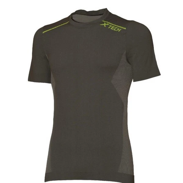 Camiseta Técnica X-Tech XT302 Gris XTECH Deporte Correr Gimnasio Hecha En Italia - Imagen 1 de 2