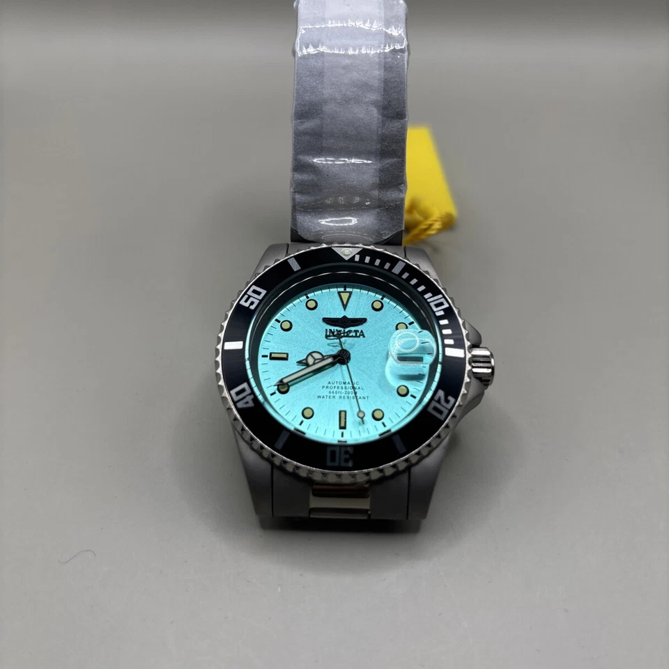 Invicta Men's 40mm AUTOMATIC NH35A TITANIUM PRO DIVER Blue Dial SS 200m Watch