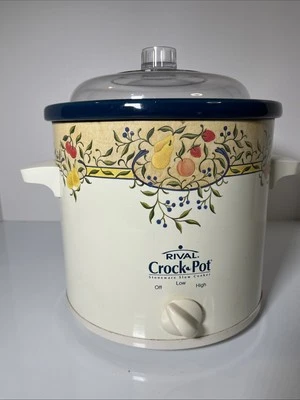 Vintage Rival Crock Pot Slow Cooker Model 3100 3.5 Quart Tested - Image 1 of 4