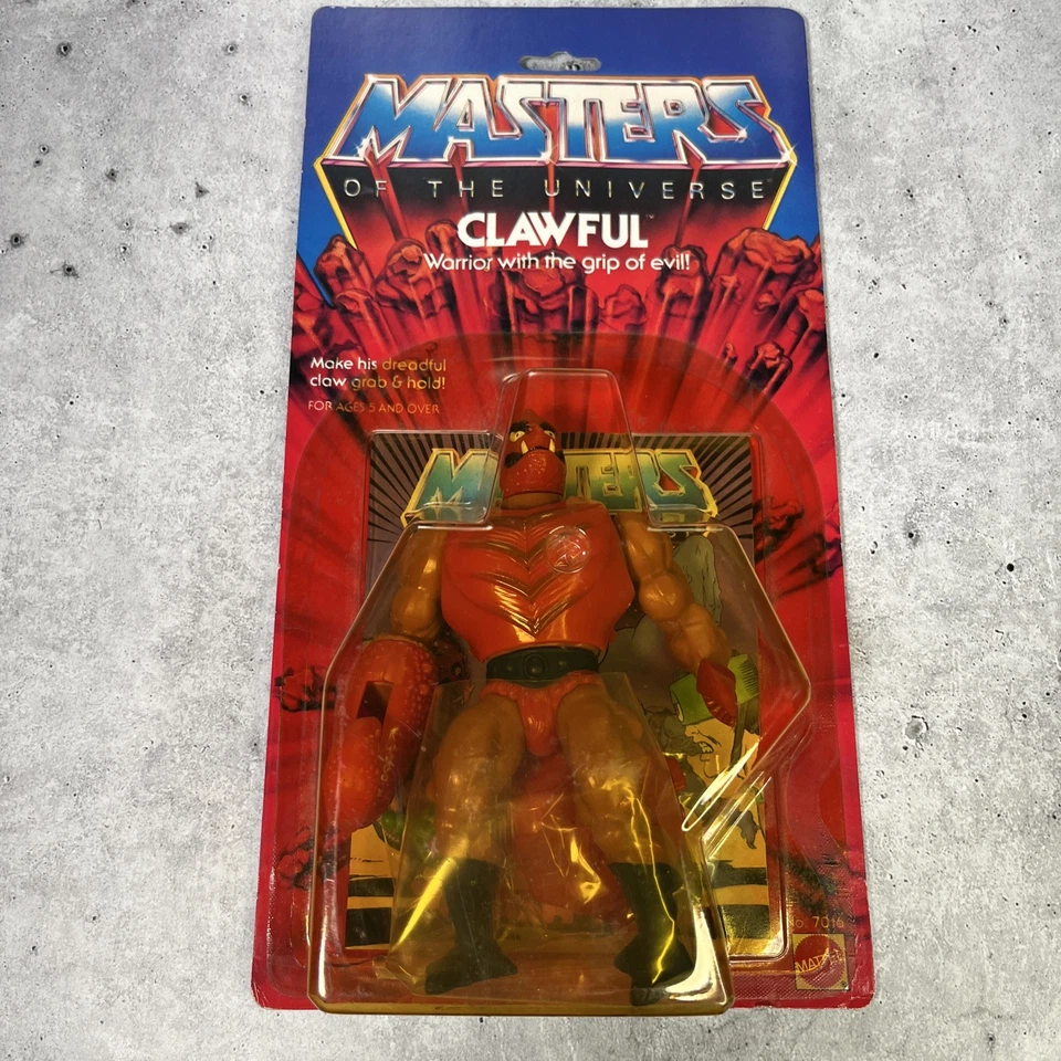 Tarjeta sellada vintage MOTU Clawful MOC He-Man Masters of the Universe Mattel 1984 Foto 1 de 4