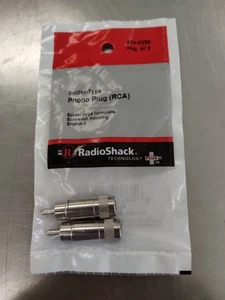 RadioShack 274-0339 RCA Spina Phono Schermata Tipo Saldato Confezione da 2 - Foto 1 di 2