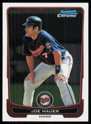 2012 Bowman Chrome Joe Mauer Minnesota Twins #170 - Image 1 of 2