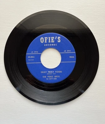 The Perez Brothers “Dream A Little Dream” Chicano Latin Soul Record Ex. - Image 1 of 2