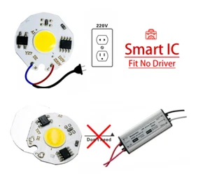 Modulo Led cob 10 watt 220 volt Epistar no alimentatore Bianco Caldo - Foto 1 di 7
