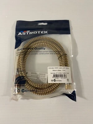 HDMI Cable 2m - Premium Nylon Male to Male 30AWG OD6.0mm Astrotek - Image 1 of 4