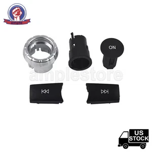 CD Audio Control Button Knob Cover Kit for Mercedes-Benz W166 ML GL 2012-2015 - Picture 1 of 9
