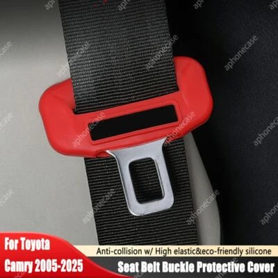 Seat Belt Buckle Cover 5PCS Silicone Seat Belt Clips Sleeve For Toyota Camry Foto 1 de 4