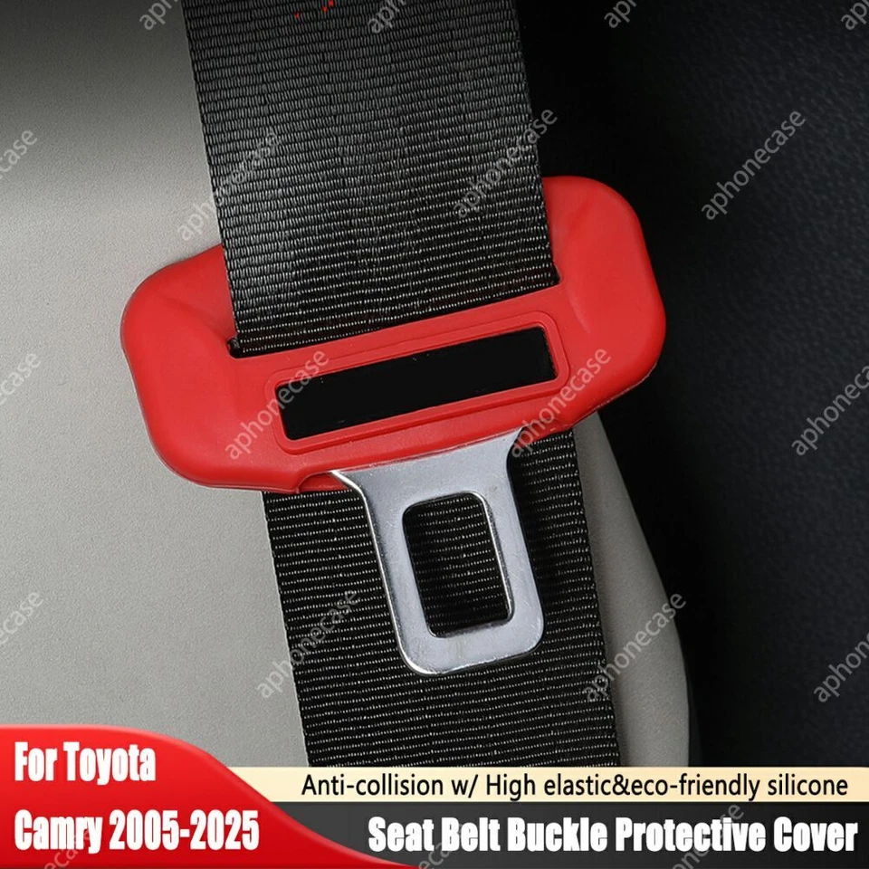 Seat Belt Buckle Cover 5PCS Silicone Seat Belt Clips Sleeve For Toyota Camry Foto 1 de 4