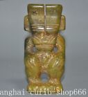 4.8&quot;China Ancient Hongshan culture Old Jade Carve fengshui Helios sun god statue