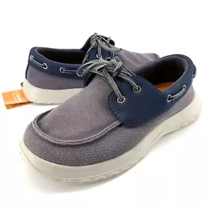 Soft Science The Cruise Herren Gr. 7 Angeln Boot Schuhe blau Komfort Canvas - Bild 1 von 7
