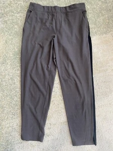 Athleta Womens Size 10 Brooklyn Ankle Pants Brown Plaid Stretch Trouser Comfort - Picture 1 of 6