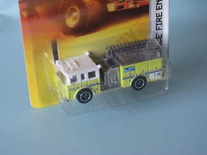 Matchbox Pierce Dash Camión de Bomberos Rescate Amarillo DFW Dallas Forth Valor 75 mm en BP - Imagen 1 de 3