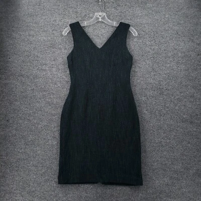 Vestido Banana Republic para mujer 0P Petite azul mini sin mangas cuello en V funda sin mangas Foto 1 de 4