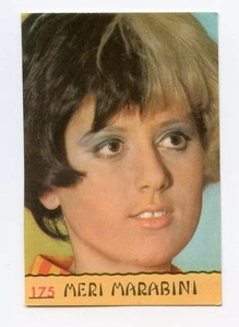 Rara FIGURINA N.175 MERI MARABINI Album CANTANTI 1968 PANINI - Foto 1 di 1