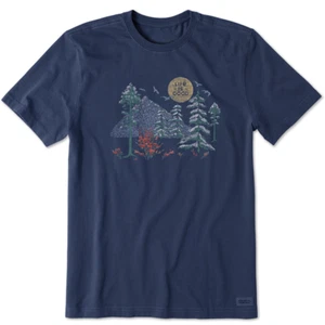 NWT... LIFE IS GOOD WOMEN S/S CRUSHER TEE ...."WINTER SCENE LINEWORK" ...(XXL) - Picture 1 of 2