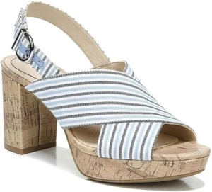 Sandalias de tacón Lifestride para mujer Lara zapatos sin cordones azules talla 10 M nuevas en caja - Imagen 1 de 4