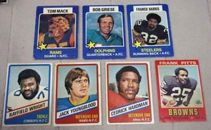 (7) 1974, 1975, 1976 Wonder Bread Football - Franco Harris, Bob Griese + - Picture 1 of 2