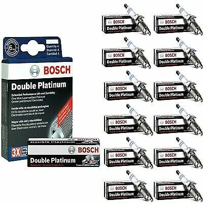 12 Double Platinum Spark Plugs Bosch For 2014-2018 ROLLS-ROYCE WRAITH V12-6.6L Foto 1 de 4