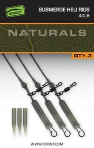 Fox Edges Naturals Submerge Heli Rig Leaders  / Lead-Free Leader - Carp Fishing - Picture 1 of 4