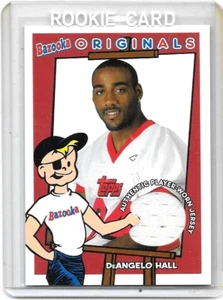 Camiseta de novato DeANGELO HALL 2004 TOPPS BAZOOKA ORIGINAL USADA - Imagen 1 de 1