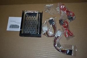 Dual Bay 2.5" SATA Hard Drive Caddy Internal Mobile Rack BR-MK258 - Picture 1 of 3